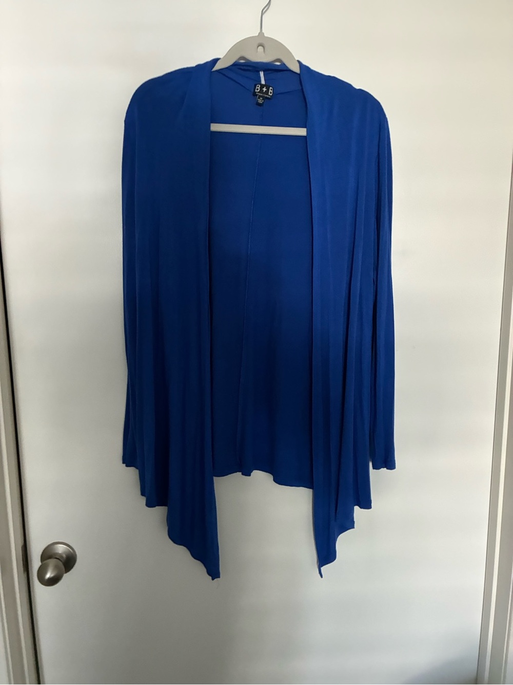 Open-Front Cardigan in Royal Blue